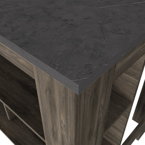 English Elm Brooklyn Kitchen Island With Spacious Work Surface & 3 Concealed Shelves For Organized Storage B128P148879