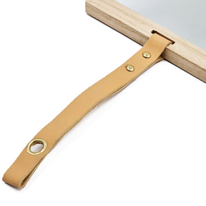 English Elm Harlan Hexagon Mirror - Modern Nordic Design, 16X14" With Warm Beige-Brown Frame, Perfect Accent! W2078P218037