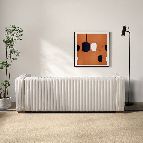 English Elm Elara Performance Velvet Sofa Low Profile Contemporary Living Room Seating B183P255304