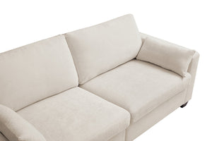 English Elm Modern Fabric Loveseat with Fsc Wood Frame Spring Cushions and Washable Covers W5515P443359
