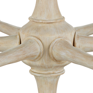 Aleister Chandelier - Coastal Sandstone Finish with Abaca Rope, Wrought Iron, and Adjustable Height