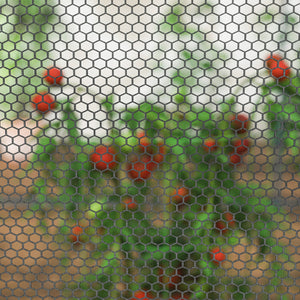 English Elm Easy Access Crop Cage with Hdpe Mesh Steel Frame Two Zippered Doors and Ground Stakes T3971P421952