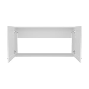 English Elm Wall Wall Cabinet with 2 Doors for Kitchen Storage, Modern Engineered Wood Design, Durable & Compact White 44.09 L x 29.13 W x 3.54 H B097P350281