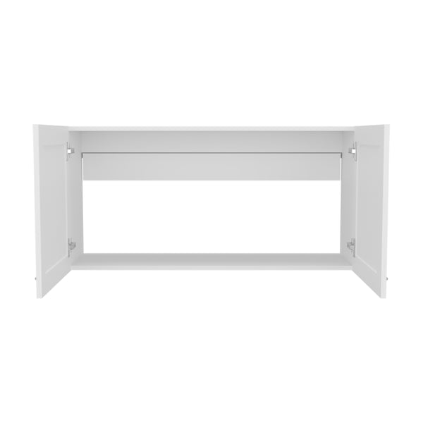 English Elm Wall Wall Cabinet with 2 Doors for Kitchen Storage, Modern Engineered Wood Design, Durable & Compact White 44.09 L x 29.13 W x 3.54 H B097P350281