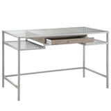 Madison Park Adela Modern/Contemporary Writing Desk MP122-0923 Antique Silver