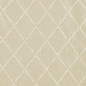 JLA Home Madison Park - Diamond Sheer Embroidered Window Scarf — Lightweight Diamond Motif Sheer Valance to Soften Light & Add Texture MP40-4938