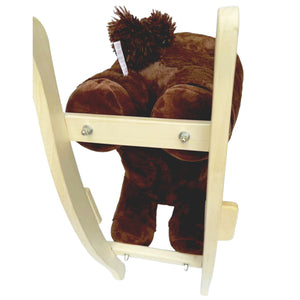 English Elm Kids Plush Rocking Horse Toddler Toy with Sound Box Hand Puppets and Secure Safety Belt W3723P374143