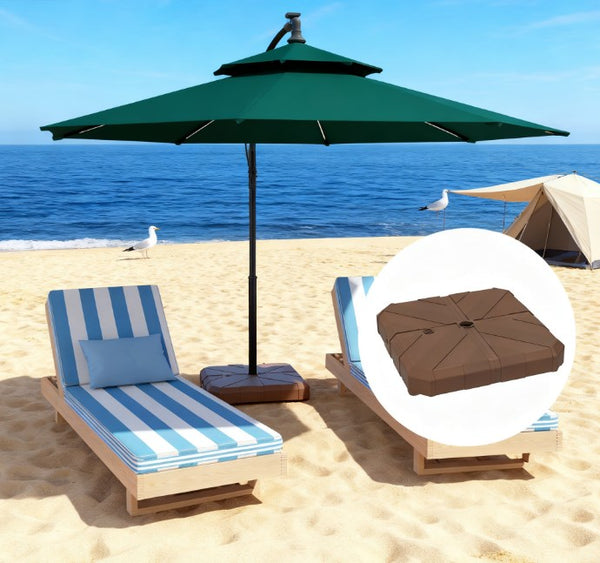 English Elm Heavy Duty Hdpe Fillable Cantilever Umbrella Base for Patio Deck Poolside Use T3971P427559