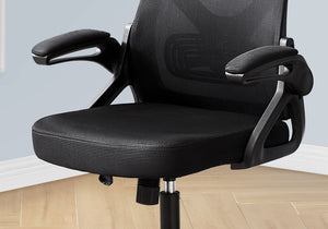 English Elm Office Chair Breathable Black Mesh High-Back with Headrest, Adjustable Height, Foam Cushions, Swivel B2710P287062
