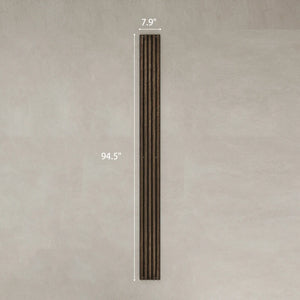 English Elm 4 Pack Walnut Mdf Slat Wall Panels with Pet Backing for Sound Absorption T3971P502016