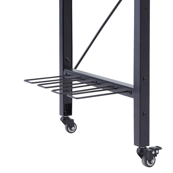 English Elm 71''adjustable Rolling Workbench with Pegboard Power Strip and Locking Wheels for Garage W1162P384342