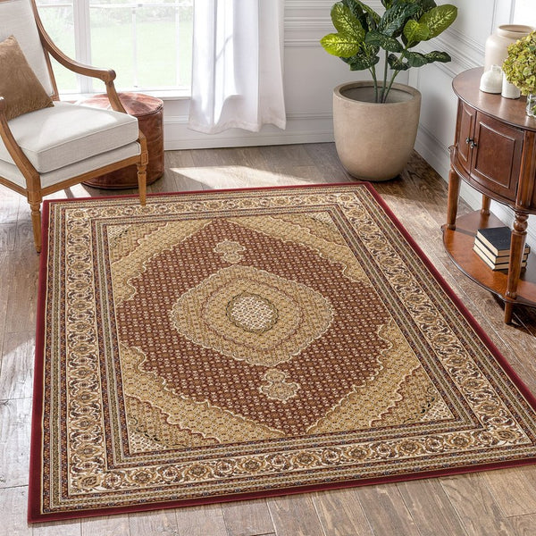 English Elm Manchester Red Area Rug 9'2" X 12'6" - Durable, Stain-Resistant, Soft Polypropylene For Homes B186P316791