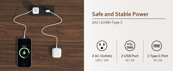 English Elm Rustic Wood End Table With 2-Tier Design, Integrated Charging & Led Lighting For Stylish Storage W1550P330031-GIGA