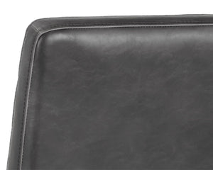 Sunpan SPYROS Counter Stool - Contemporary Industrial Design with Durable Faux Leather and Sturdy Frame Grey 103897V