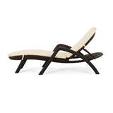 Christopher Knight Home® - Noble House - Waverly Outdoor Faux Wicker Chaise Lounge With Cushion