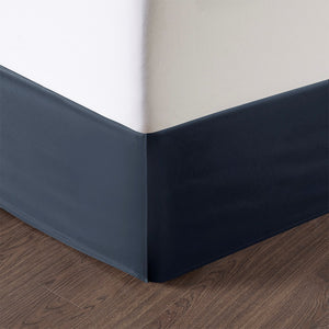 English Elm 8 Piece Jacquard Comforter Set - Navy & Silver Elegance For A Luxurious, Cozy Queen Bedroom Retreat B035128892