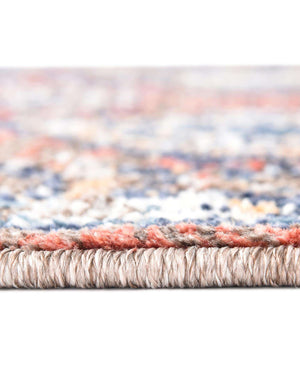 Unique Loom Aramis Conner Machine Made Tribal Rug Rust Red, Blue/Brown/Ivory/Light Blue/Orange/Navy Blue 7' 1" x 7' 1"