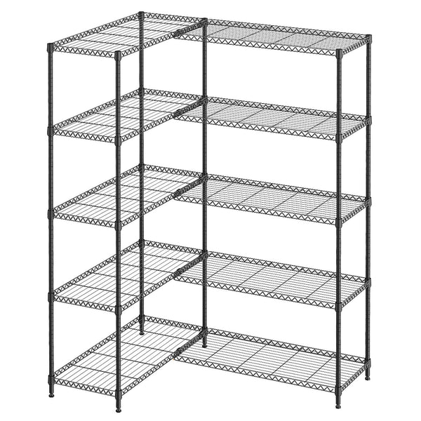 English Elm 4 Tier Carbon Steel Wire Shelving Unit 1200 Lb Capacity Garage Pantry Organizer W5386P480988