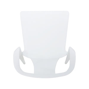 English Elm Christopher Knight Home® - ORCHID Weather-Resistant Outdoor Chair with Curved Backrest, Durable Polypropylene Blend for Patio Comfort White 32.5 L x 24 W x 20.5 H 68373.00WHI
