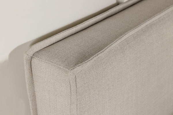 English Elm Sand Upholstered Headboard with Flanged Border for Queen Full Minimalist Bedrooms B062P153880
