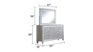 English Elm Lavish Modern 4-Piece King Bedroom Set With Fireplace Headboard, Tv Footboard & Usb Nightstand B009S02109