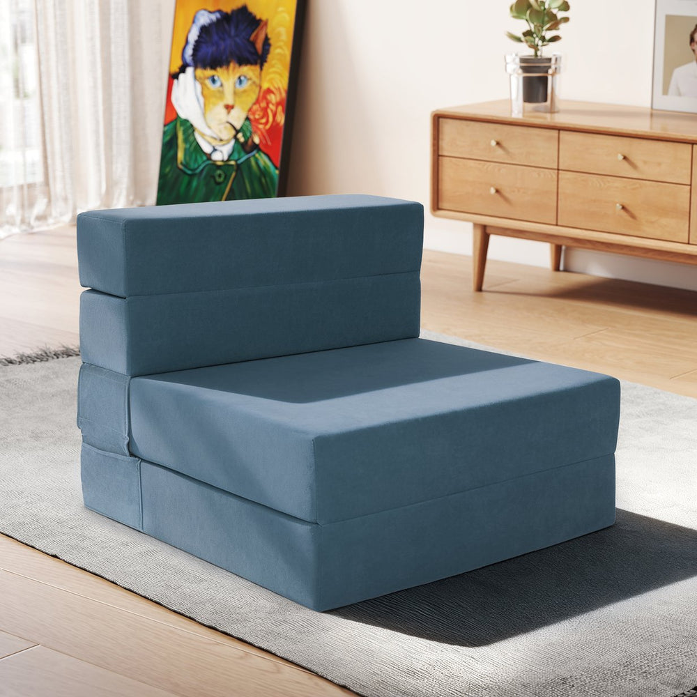 English Elm Folding Floor Sofa Bed with Five Section Design High Density Foam for Small Spaces T5880P498065