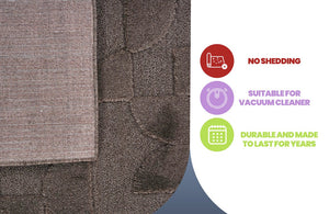 English Elm Step Collection Geometric Arch Polypropylene Area Rug High-low Pile Bohemian Modern B189P448795