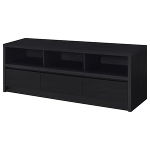 English Elm O'Brien Modern Black 3-Drawer TV Stand Media Console – Sleek Engineered Wood, Ample Storage & Cable Management B062P375526