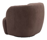 Govan Swivel Chair Brown 109958 Zuo Modern