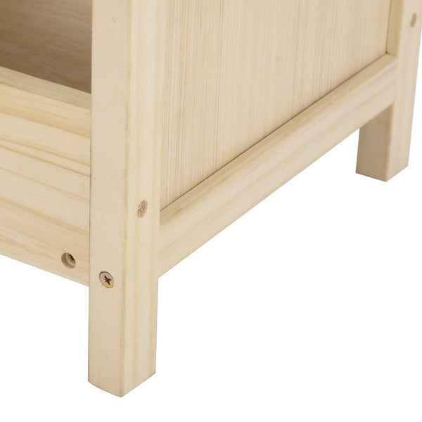 English Elm Chicken Nesting Box with Asphalt Roof Three Compartments Solid Pine Backyard Coop W2181P363545