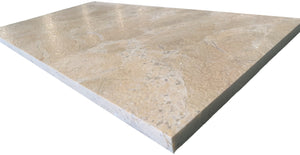 English Elm 12*24 Natural Marble Tile Leathered Finish Gold Beige Veining for Floors and Walls W1696P262328