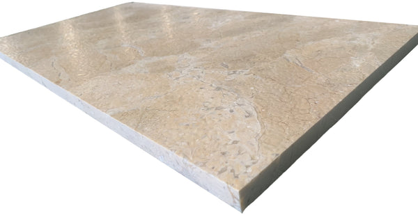 English Elm 12*24 Natural Marble Tile Leathered Finish Gold Beige Veining for Floors and Walls W1696P262328