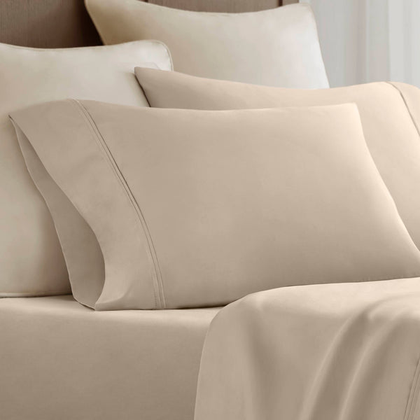 English Elm 4 Luxurious King Sateen Sheet Set - Premium Egyptian Cotton, Deep Pocket, Soft & Elegant Finish B035P381333