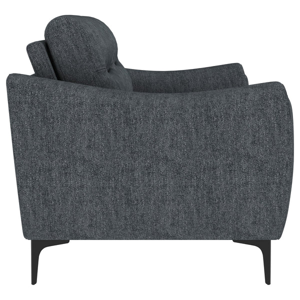English Elm Oberle Tufted Sofa and Loveseat Set with Pocket Coil Seats for Modern Living Rooms B062S01617
