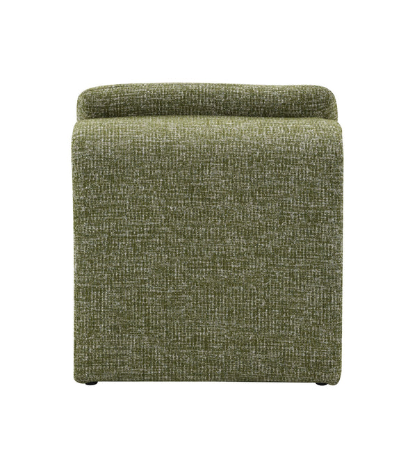 English Elm Innovative Jaeda Boucle Accent Chair with Curved Silhouette, Full Foam Comfort and Sturdy Frame Green 30.7 L x 28.7 W x 26.4 H B2726P241773