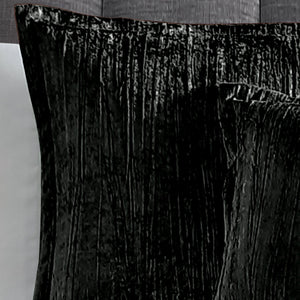 English Elm Turin 7-Piece Comforter Set In Luxurious Black - Elegant Bedding For A Modern Queen Bed Decor B340P341998-GIGA