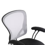 OSP Home Furnishings Gianna Task Chair White/Linen Black