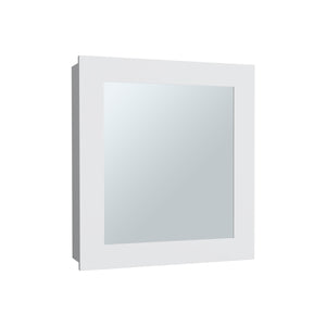 English Elm Luma Mirrored Medicine Cabinet 18.6" W x 5.7" D x 20.5" H Wall Organizer with Two Shelves, Sleek Durable Design White 24.9 L x 20.1 W x 4 H B070P234354