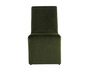 Sunpan Cascata Dining Chair - Modern Elegance with Intriguing Silhouette for Your Stylish Dining Space Moss Green