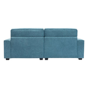 English Elm Package Contemporary Fabric Sofa with Black Legs Plush Cushions for Modern Living N767P206233U
