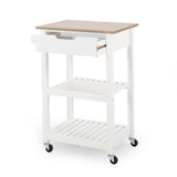 Christopher Knight Home® - Noble House - Dade Kitchen Cart with Wheels