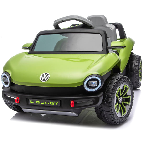 English Elm 12v Licensed Volkswagen Beetle Ride on Car with Remote Control and Suspension for Kids Green W1578P418186