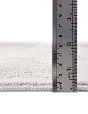 Unique Loom Finsbury Camilla Machine Made Botanical Rug Gray, Ivory/Beige 9' 0" x 12' 2"