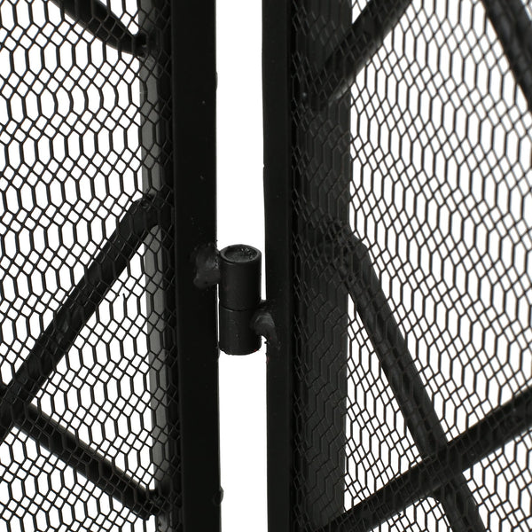 English Elm Christopher Knight Home® - FIRE Amiyah 3-Panel Iron Fireplace Screen - Decorative Protective Mesh Shield for Hearth Safety and Style Black 61127.00