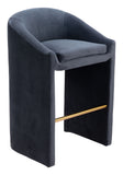 Emas Barstool Midnight Gray 109991 Zuo Modern