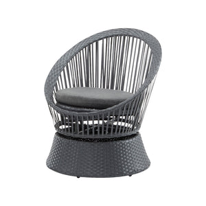 English Elm Christopher Knight Home® - [Set Of 2] Stylish Gray Swivel Wicker Lounge Chairs With Plush Cushions For Indoor And Outdoor Relaxation N767P237032B_2