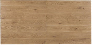 Hooker Furniture Driftwood Rectangle Dining Table With Buckboard Finish, Double Pedestal Base, Extends To 126" Light Wood 6820-75200-80