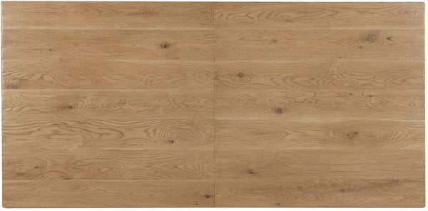 Hooker Furniture Driftwood Rectangle Dining Table With Buckboard Finish, Double Pedestal Base, Extends To 126" Light Wood 6820-75200-80