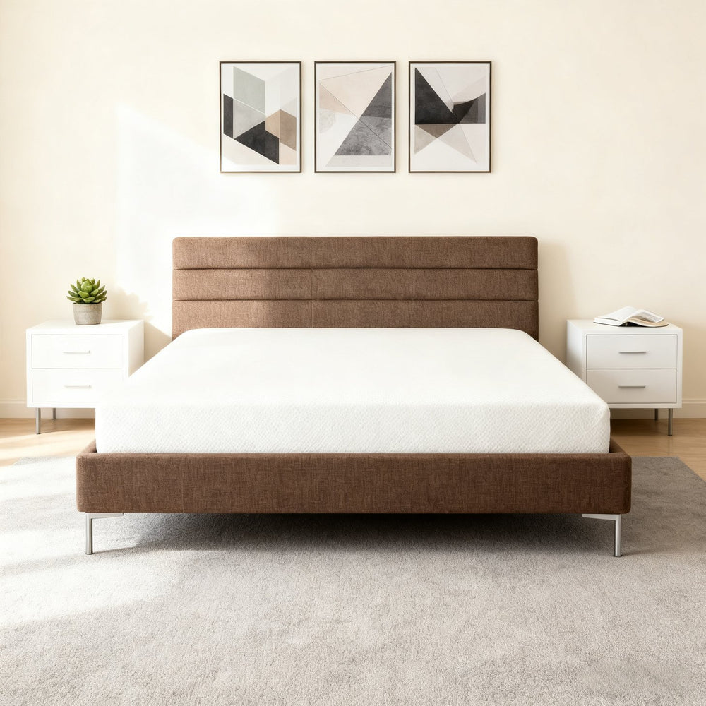English Elm 8 Inch Twin Memory Foam Mattress Green Tea Charcoal Infused Fiberglass Free Sleep W2297P426192
