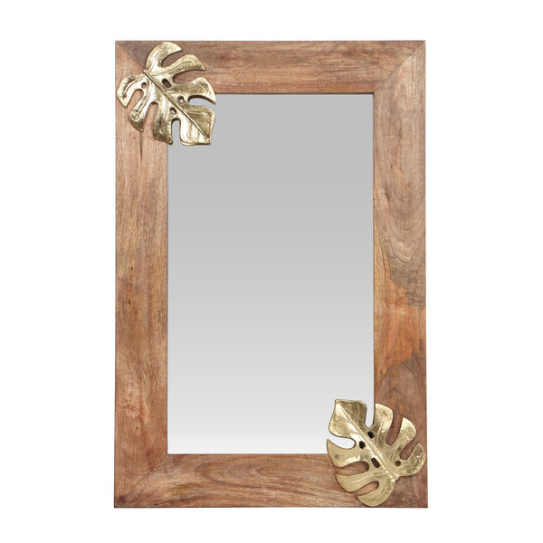 English Elm Christopher Knight Home® - RECT. MIRROR Natural Wood Frame 40x28 Rustic Rectangular Wall Mirror for Entryway, Bathroom Decor 69380.00